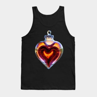 Valentine's Day Lovers Heart Bubble Tank Top